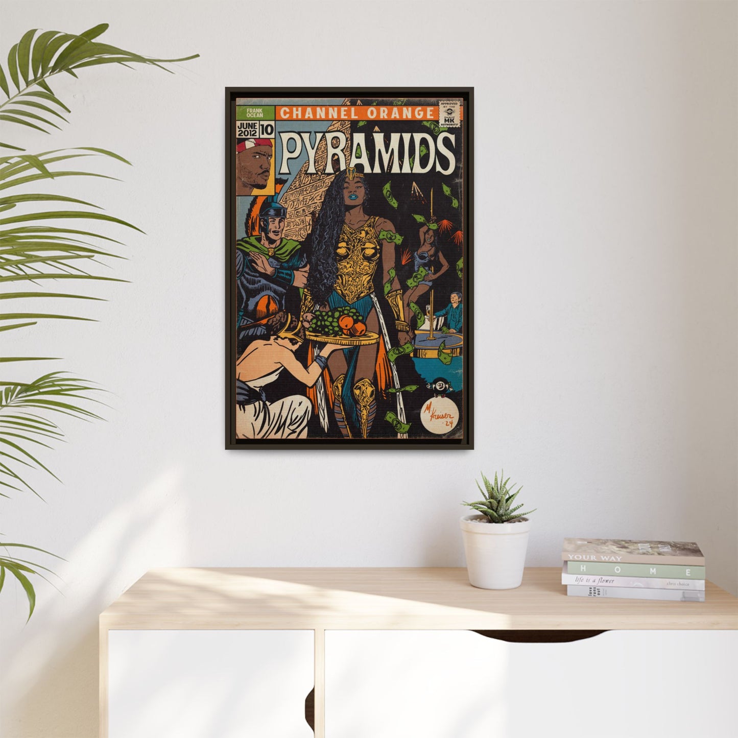 Frank Ocean - Pyramids - Gallery Canvas Wraps, Vertical Frame