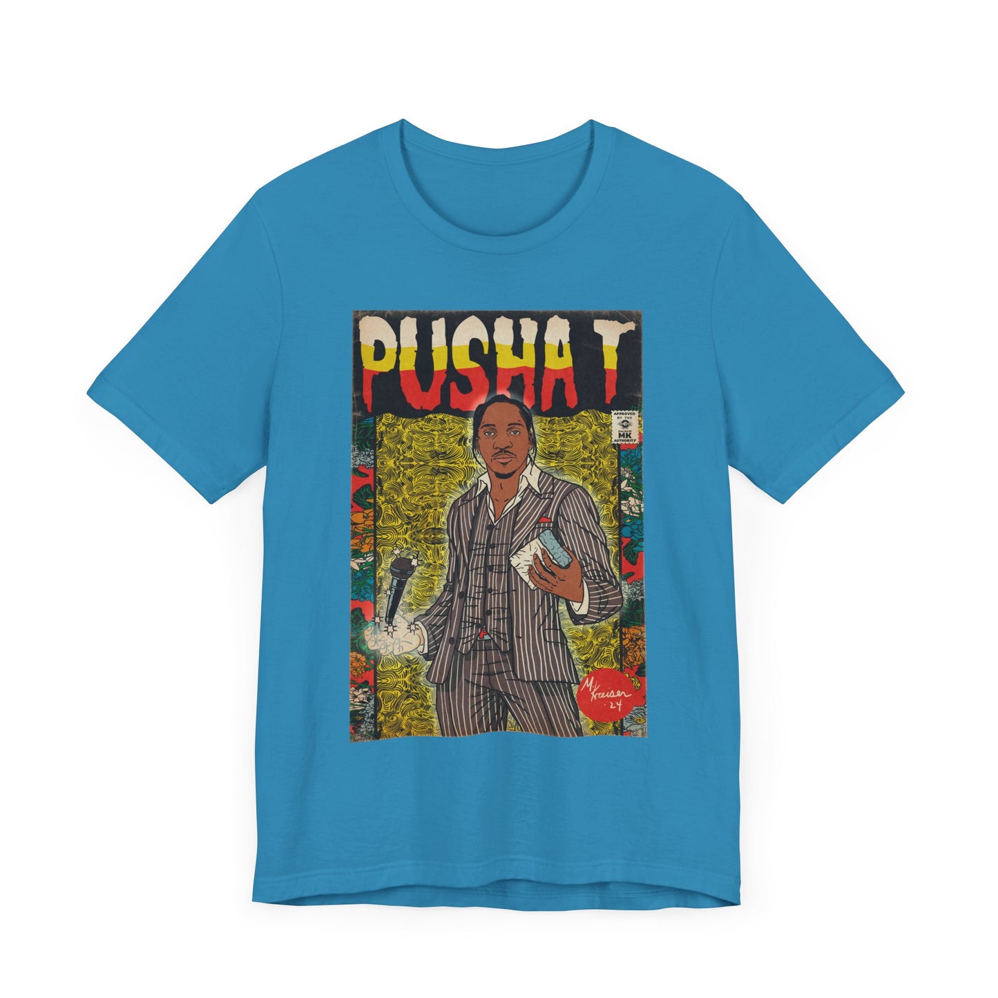 Pusha T - Comic Book Art - Unisex Jersey Short Sleeve Tee