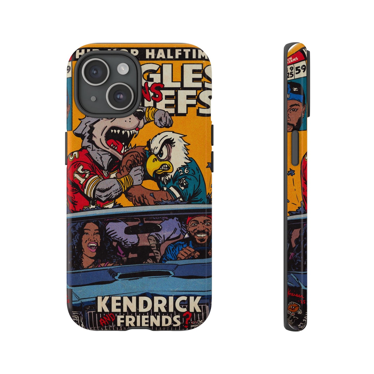 Kendrick & SZA - 2025 Halftime - Eagles vs Chiefs - Tough Phone Cases