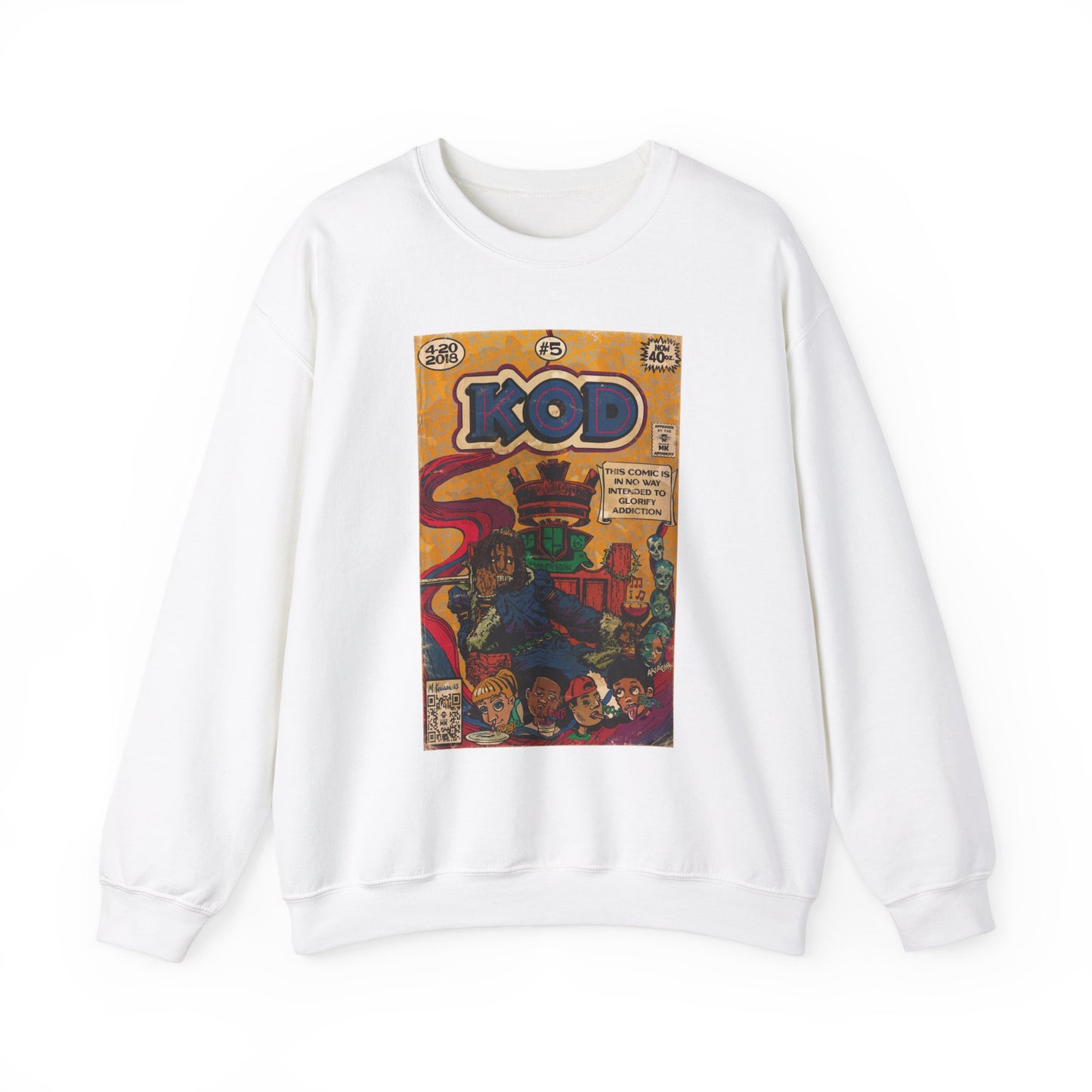 J.Cole - KOD - Unisex Heavy Blend™ Crewneck Sweatshirt
