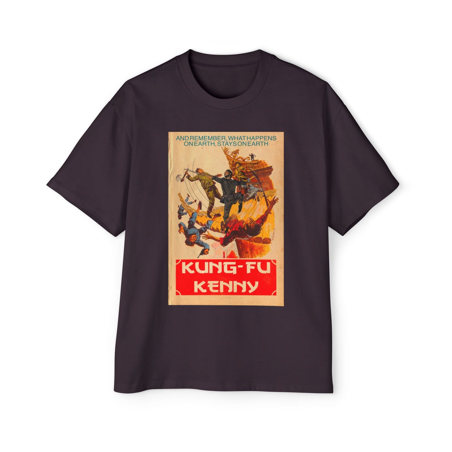 Kung-Fu Kenny - Men's Heavy Oversized Tee
