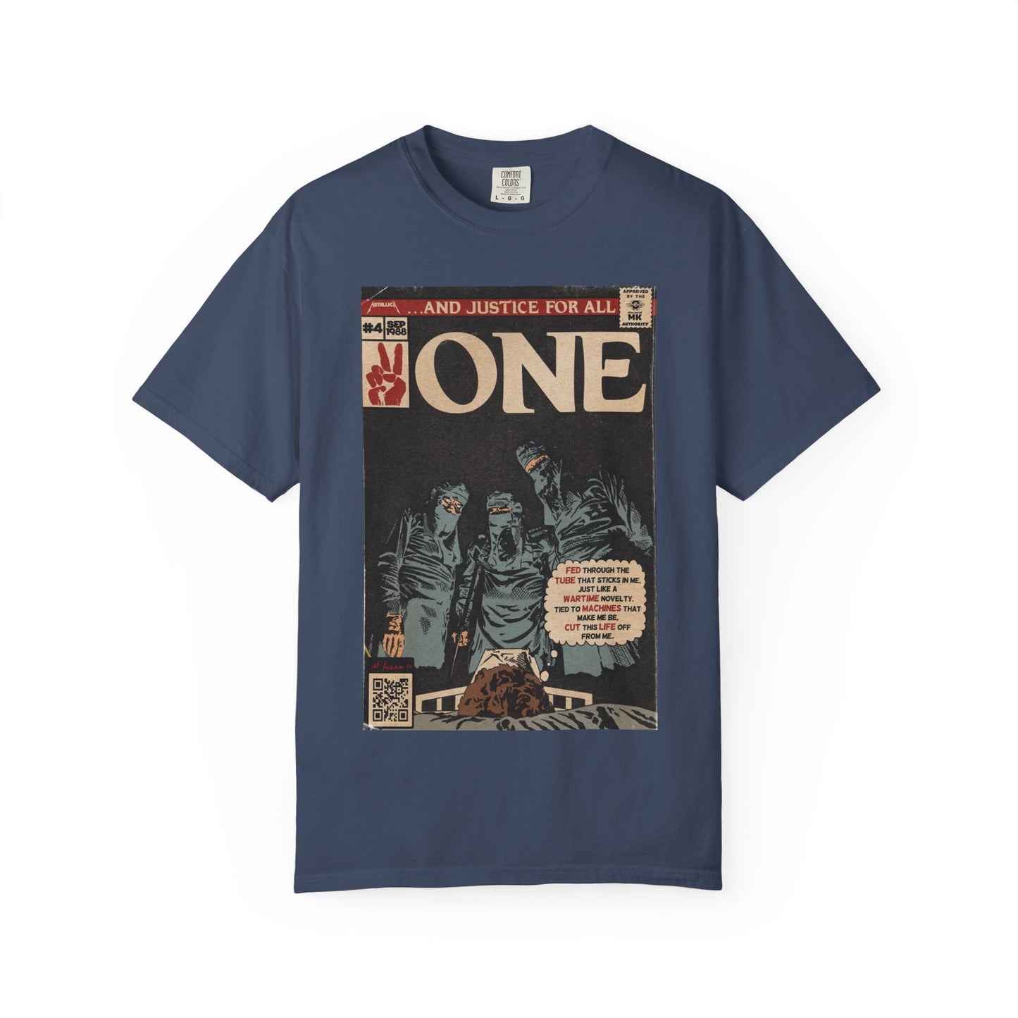 Metallica - One - Unisex Comfort Colors T-shirt