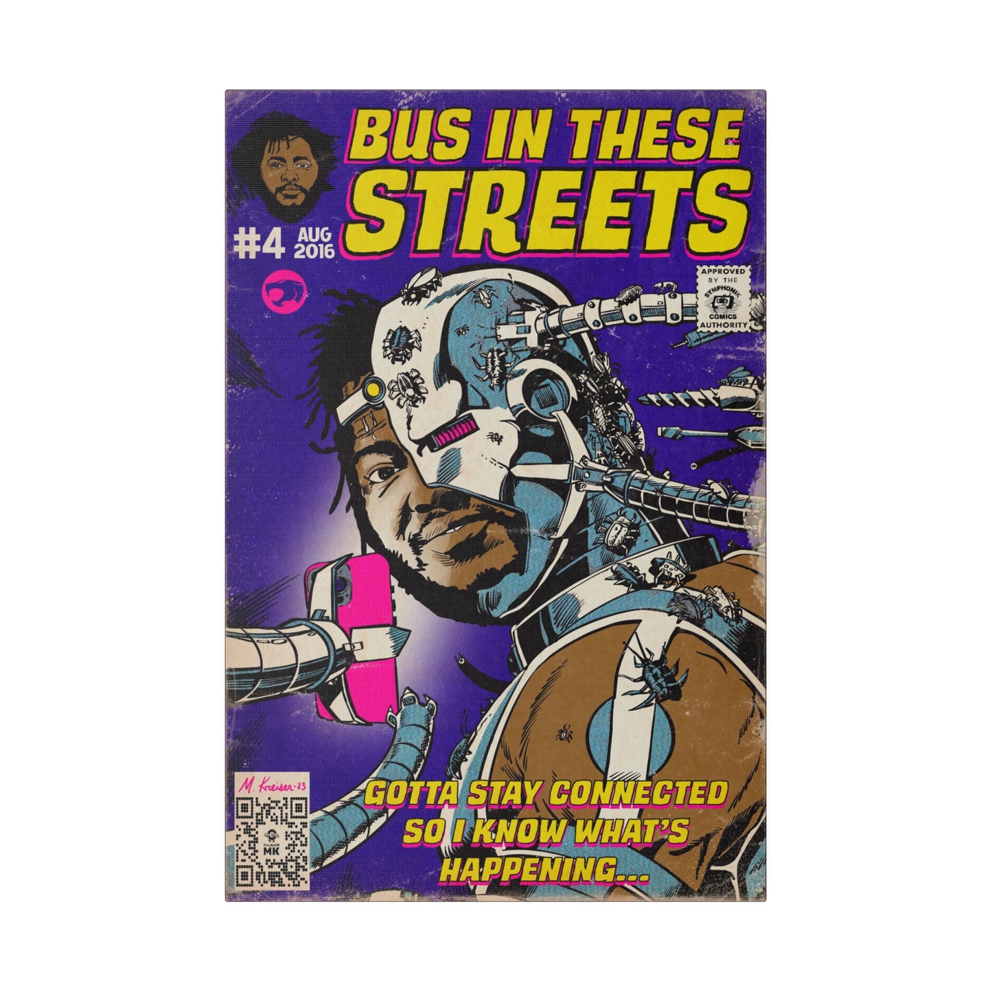 Thundercat - Bus In These Streets - Matte Canvas, Stretched, 0.75"