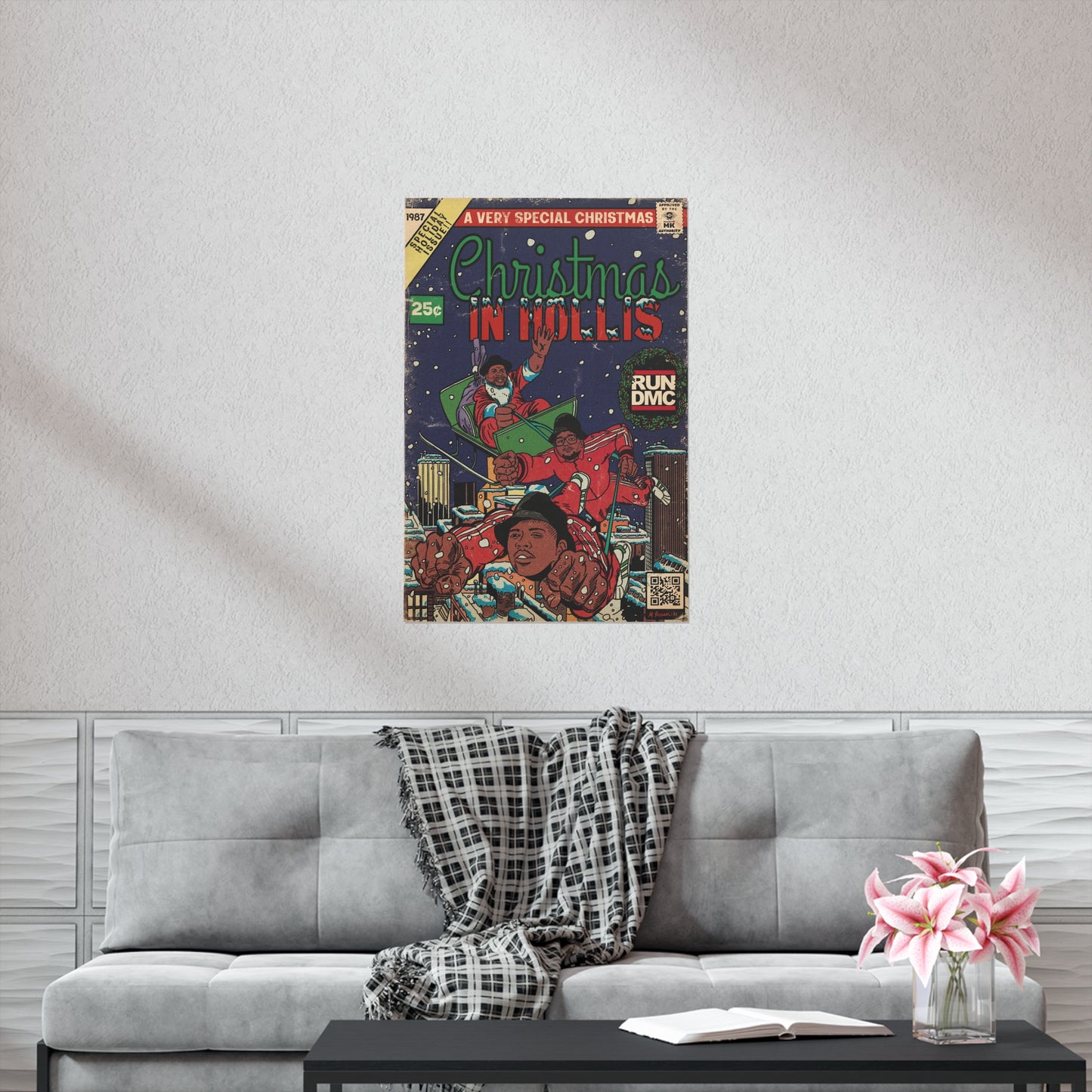 RUN DMC - Christmas In Hollis- Vertical Matte Poster