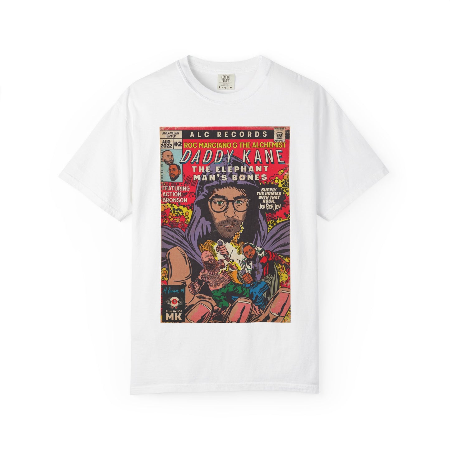Roc Marciano, Alchemist, Action Bronson - Daddy Kane - Unisex Comfort Colors T-shirt