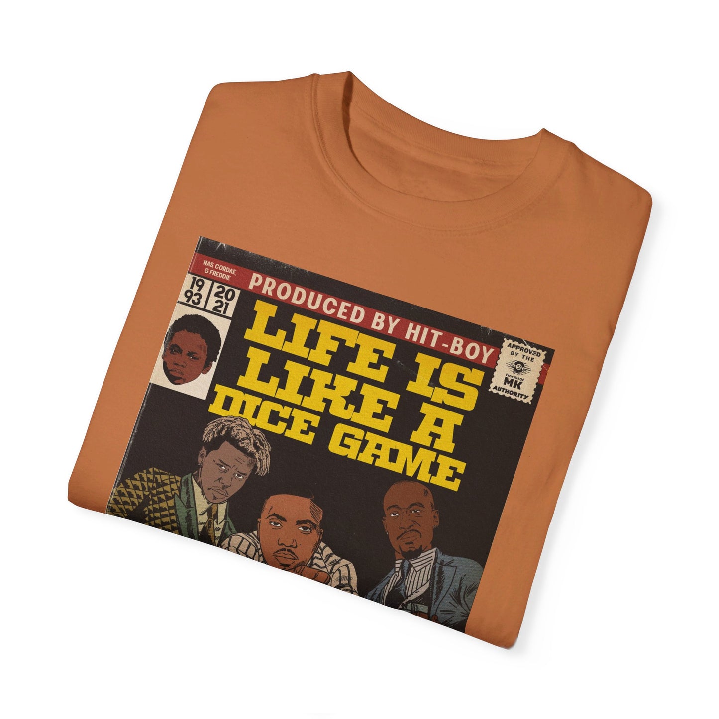 Nas, Freddie Gibbs, Cordae - Life is Like a Dice Game - Unisex Comfort Colors T-shirt