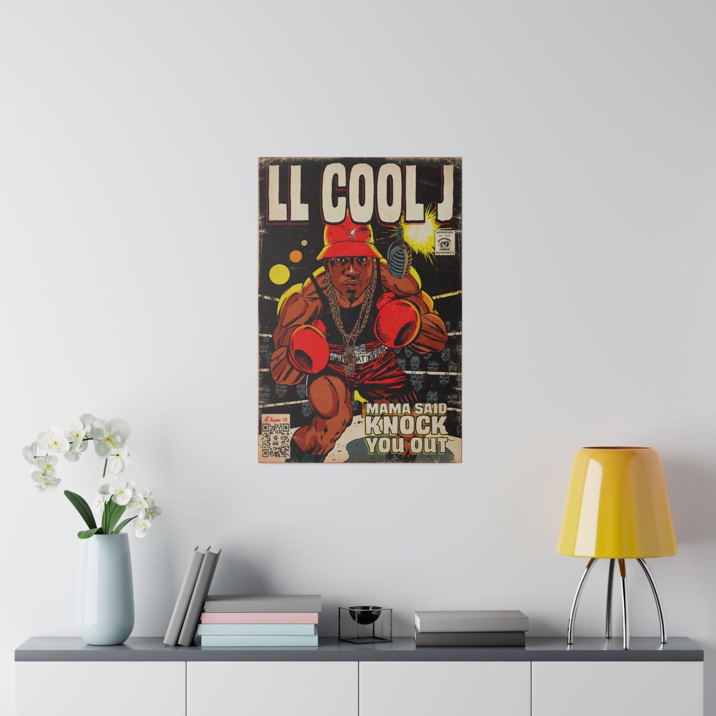 LL Cool J - Mama Said Knock You Out - Matte Canvas, Stretched, 0.75"