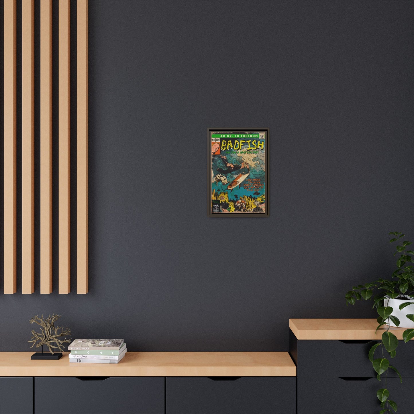 Badfish - Matte Canvas, Framed (Multi-color)