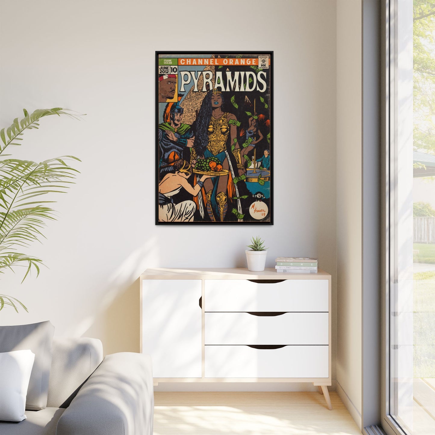 Frank Ocean - Pyramids - Gallery Canvas Wraps, Vertical Frame