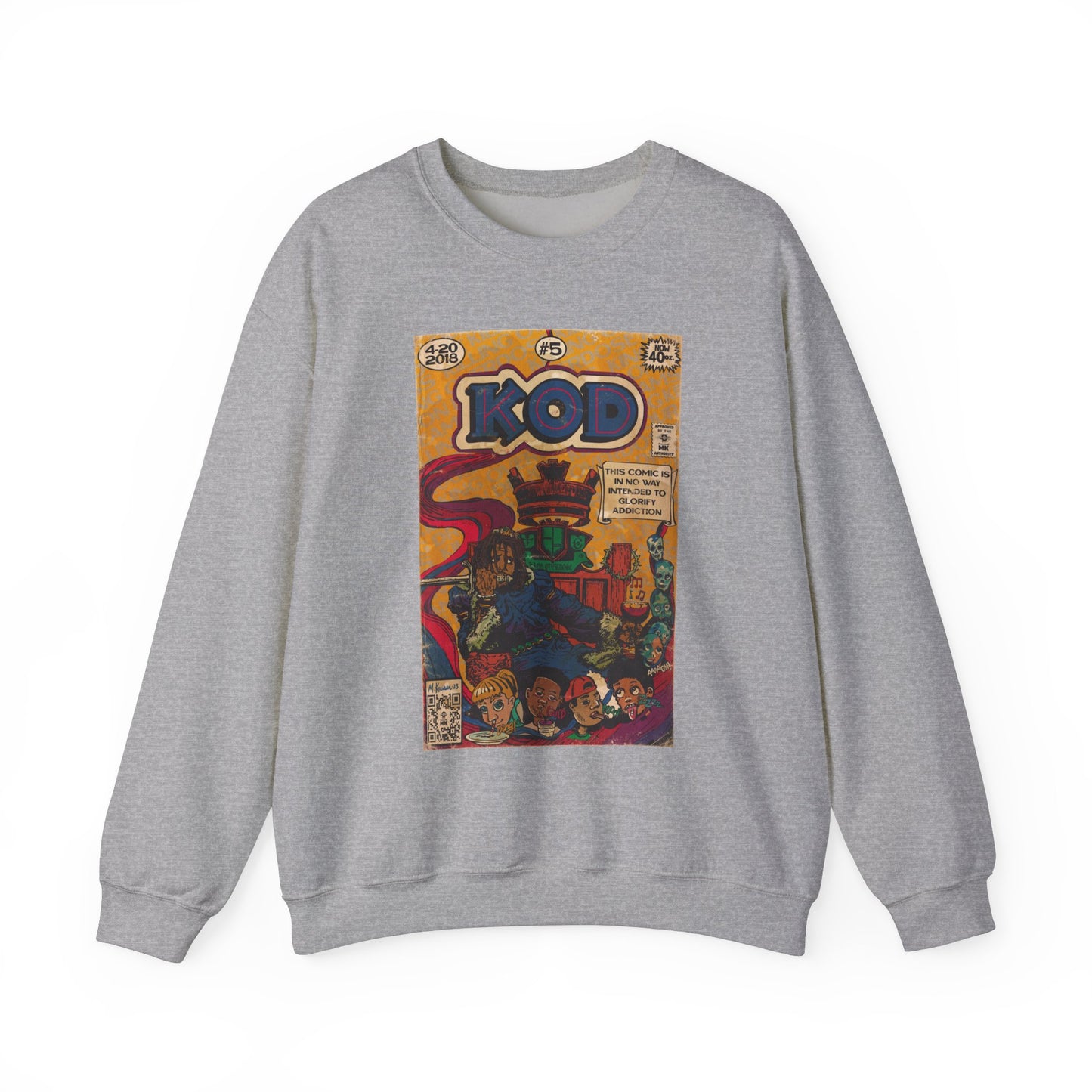 J.Cole - KOD - Unisex Heavy Blend™ Crewneck Sweatshirt