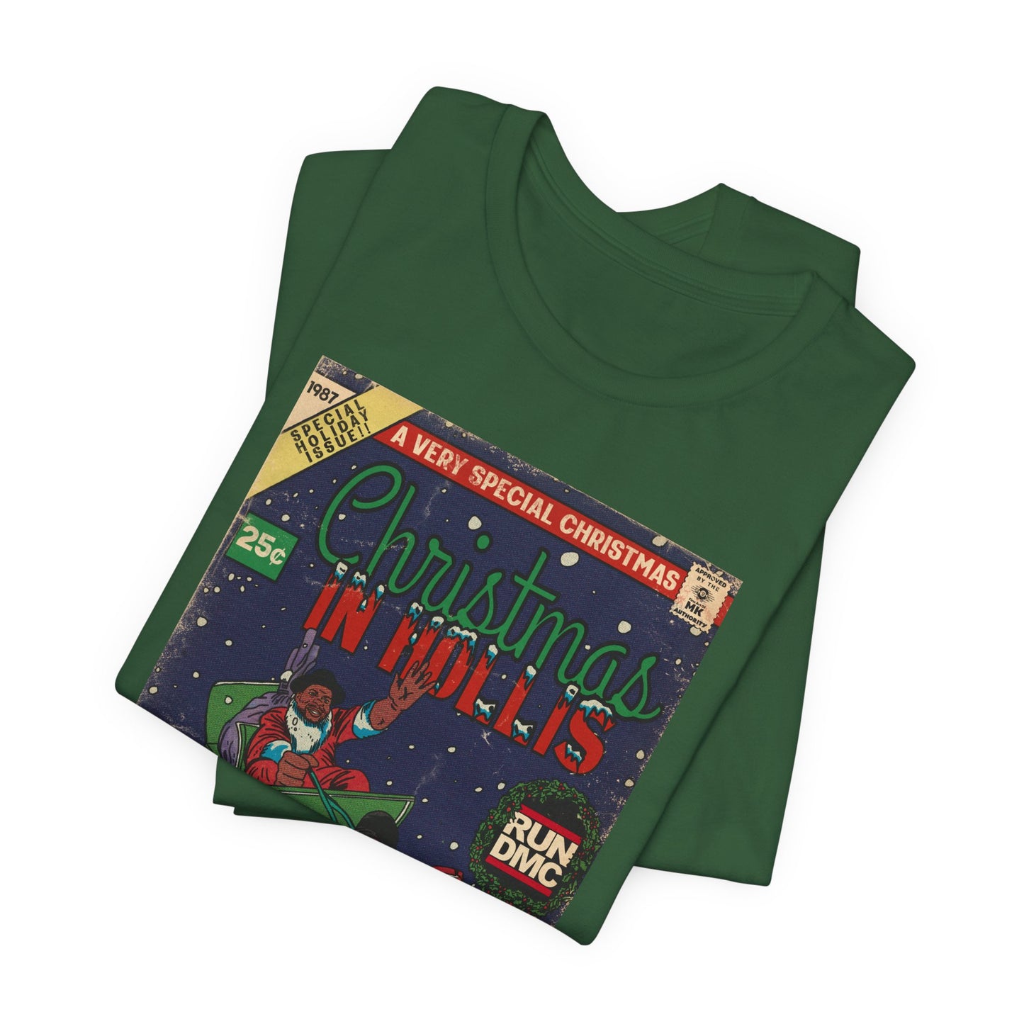 Christmas In Hollis - Hip Hop Comic Art - Unisex Jersey Short Sleeve Tee