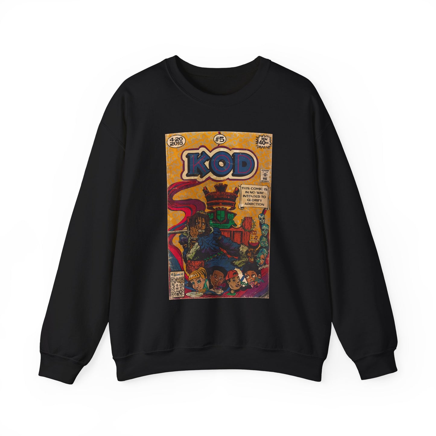 J.Cole - KOD - Unisex Heavy Blend™ Crewneck Sweatshirt