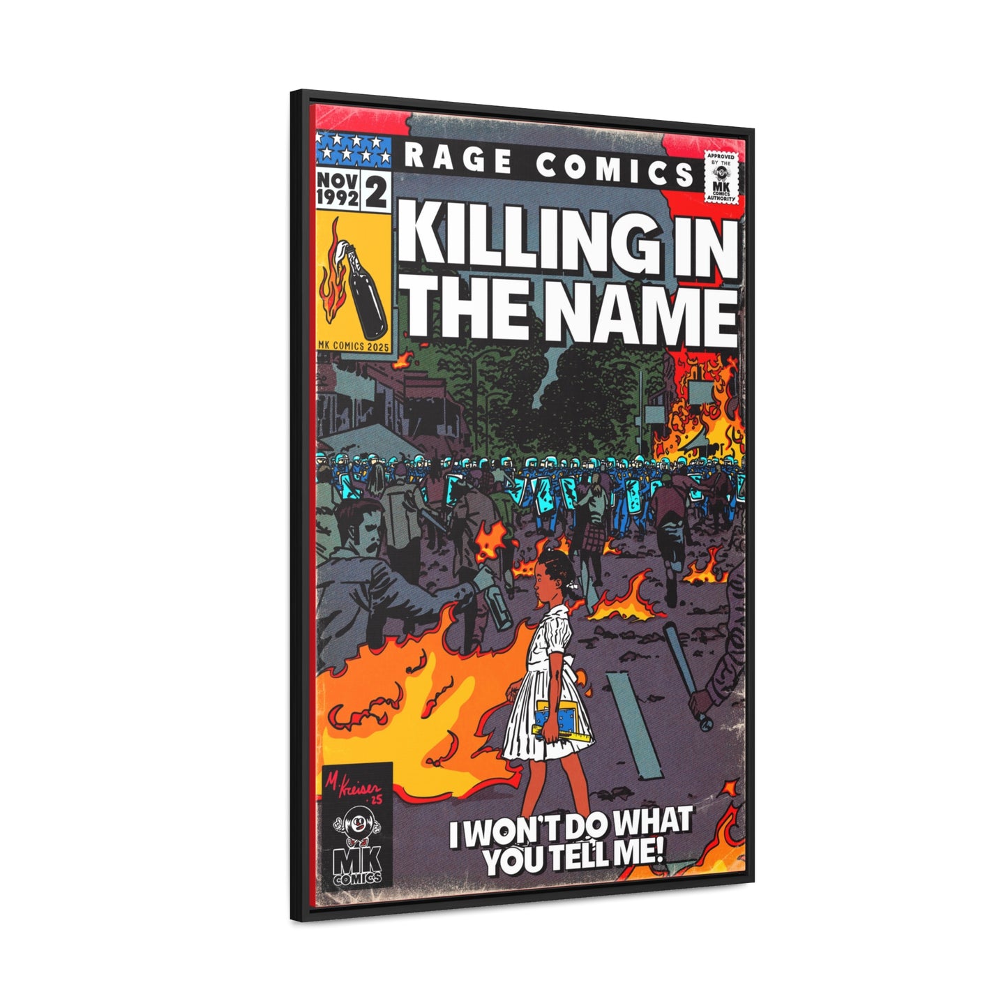 Rage - Killing In the Name - Gallery Canvas Wraps, Vertical Frame
