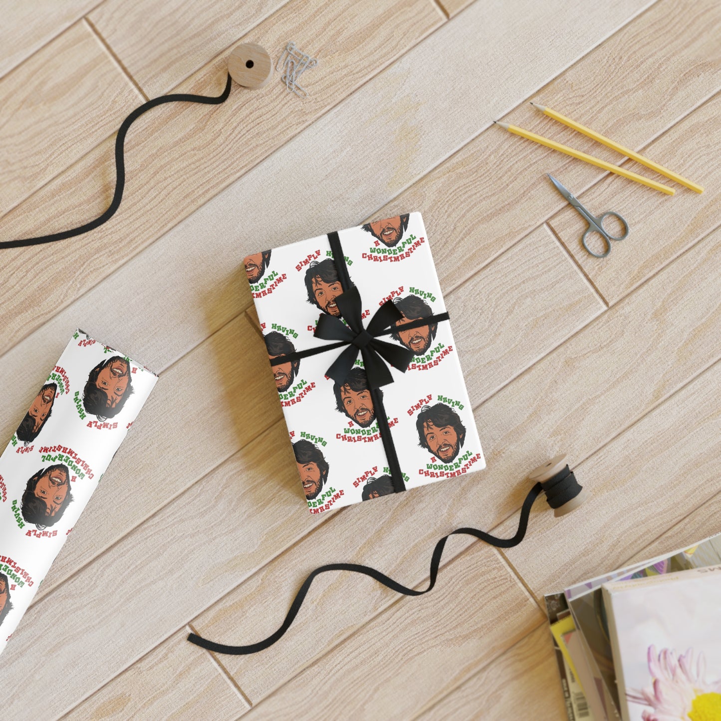 Paul McCartney- Wonderful Christmastime- Christmas- Gift Wrapping Paper Rolls, 1pc