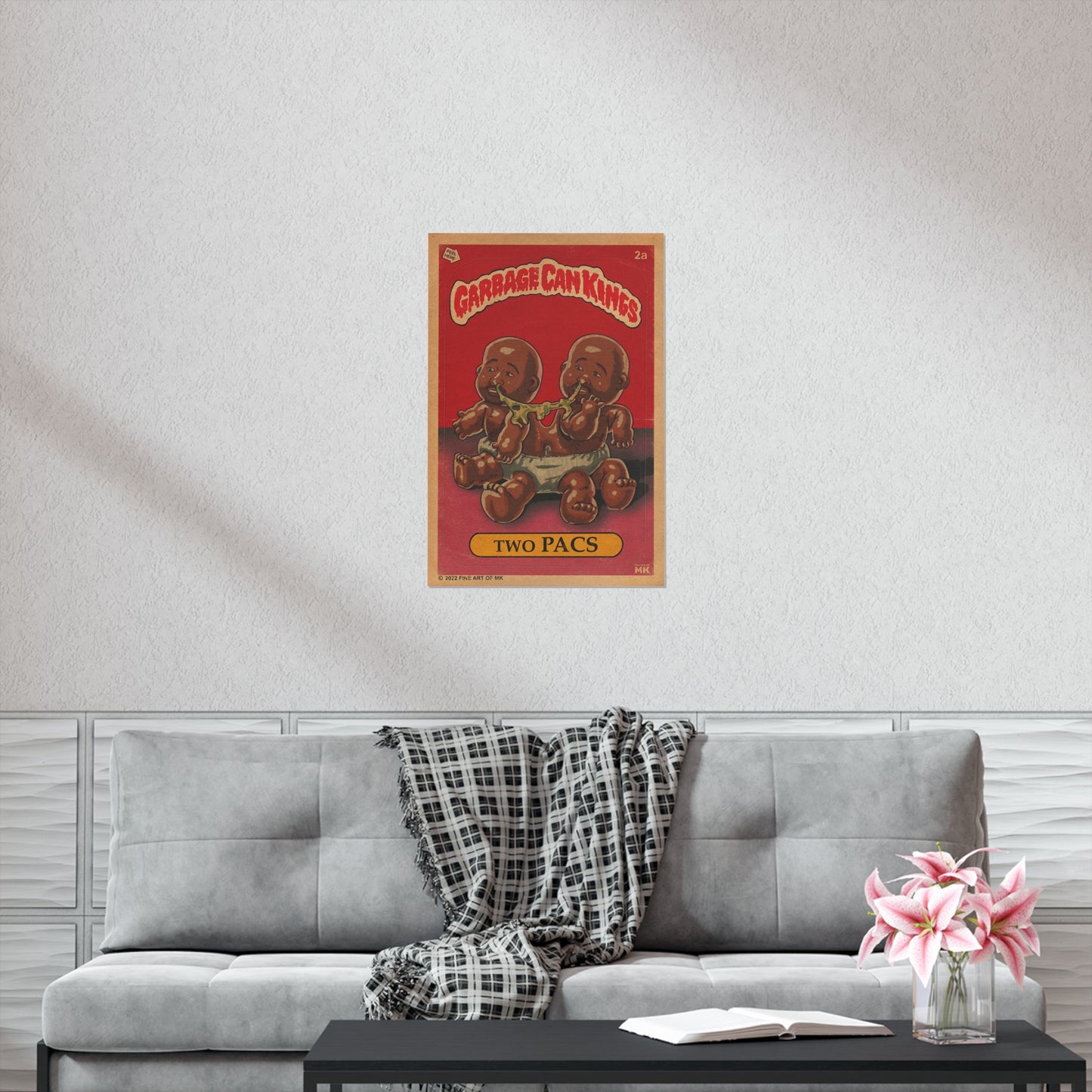Tupac - Two Pacs- Garbage Can Kings - 2Pac - Vertical Matte Poster
