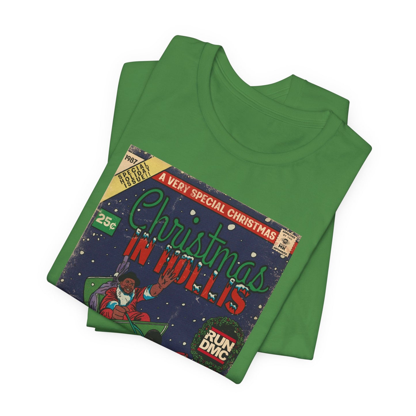 Christmas In Hollis - Hip Hop Comic Art - Unisex Jersey Short Sleeve Tee