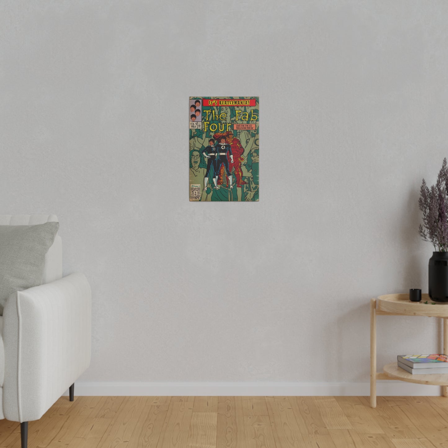 The Beatles - Beatlemania - Matte Canvas, Stretched, 0.75"