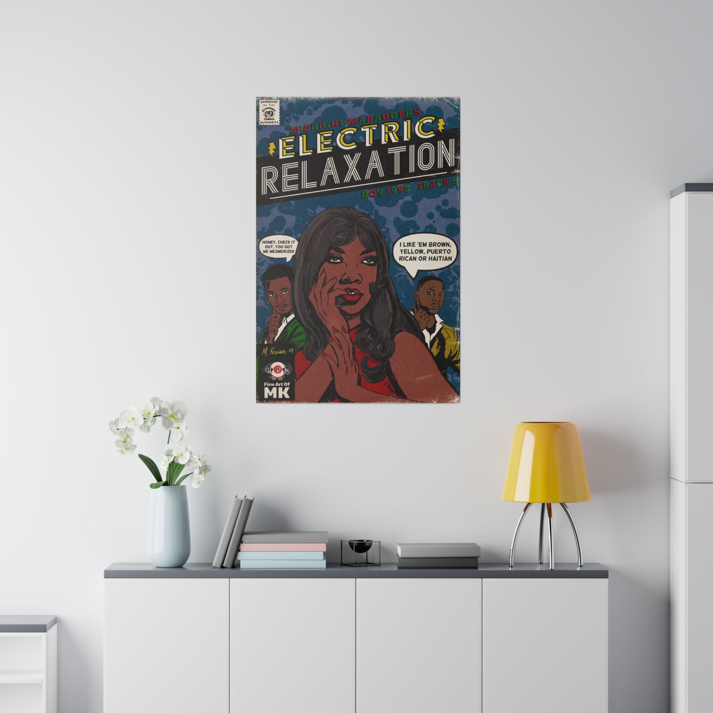 A Tribe Called Quest - Electric Relaxation- Matte Canvas, Stretched, 0.75"