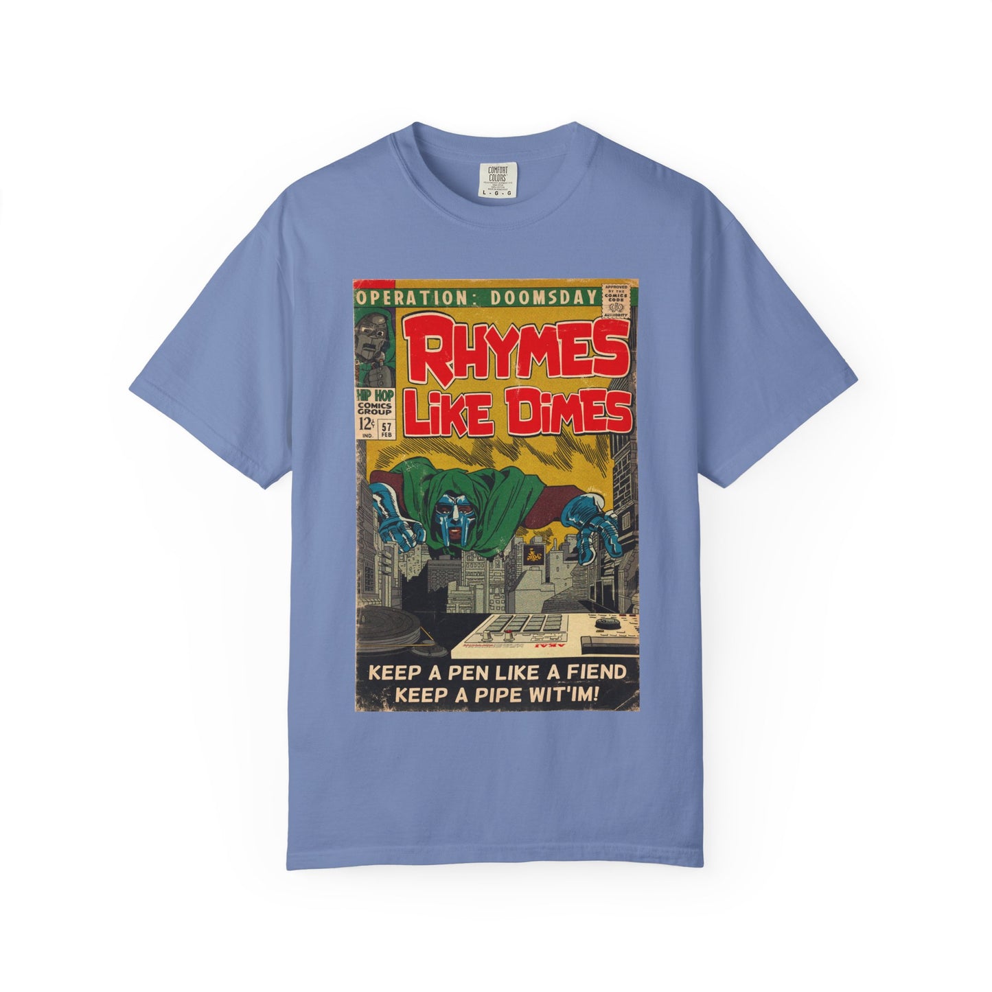 MF DOOM - Rhymes Like Dimes - Unisex Comfort Colors T-shirt