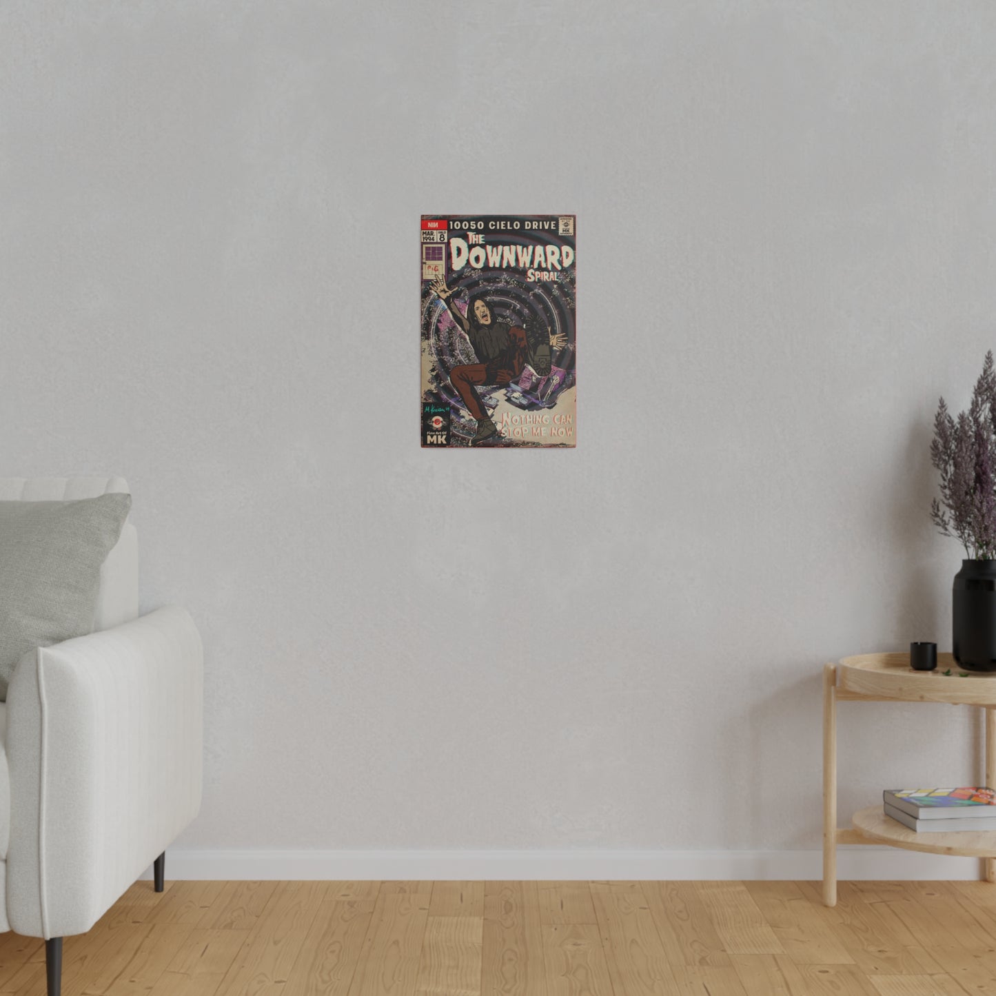 The Downward Spiral - Matte Canvas, Stretched, 0.75"