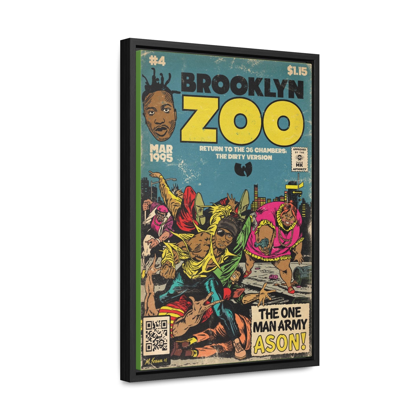 Ol’ Dirty Bastard - Brooklyn Zoo - Gallery Canvas Wraps, Vertical Frame