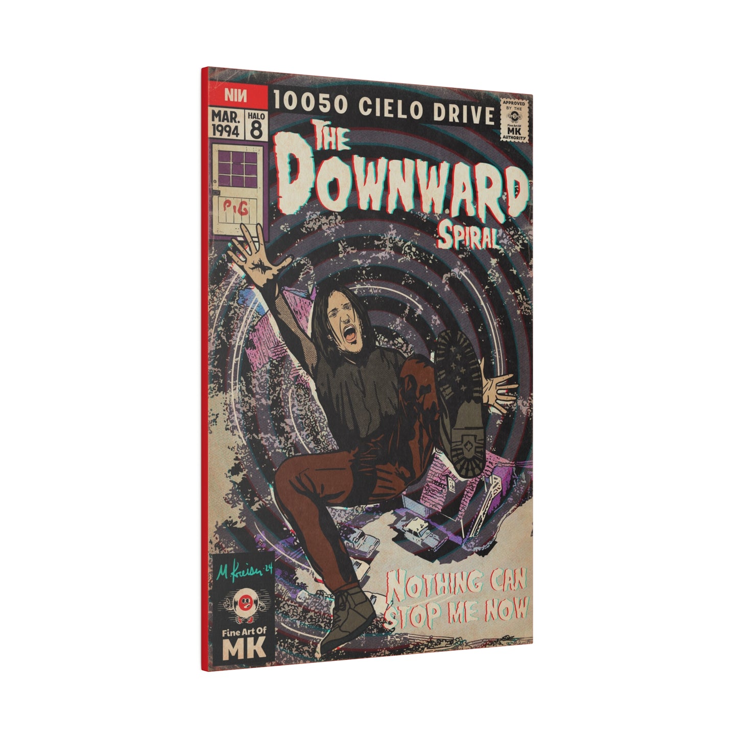 The Downward Spiral - Matte Canvas, Stretched, 0.75"