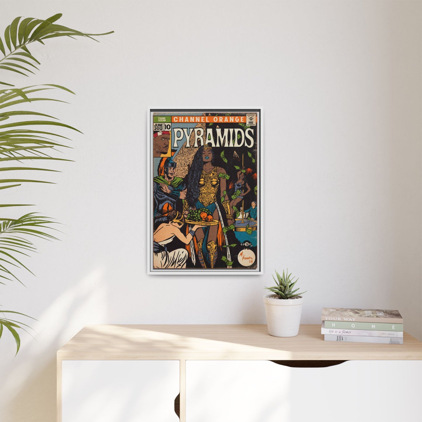 Frank Ocean - Pyramids - Gallery Canvas Wraps, Vertical Frame