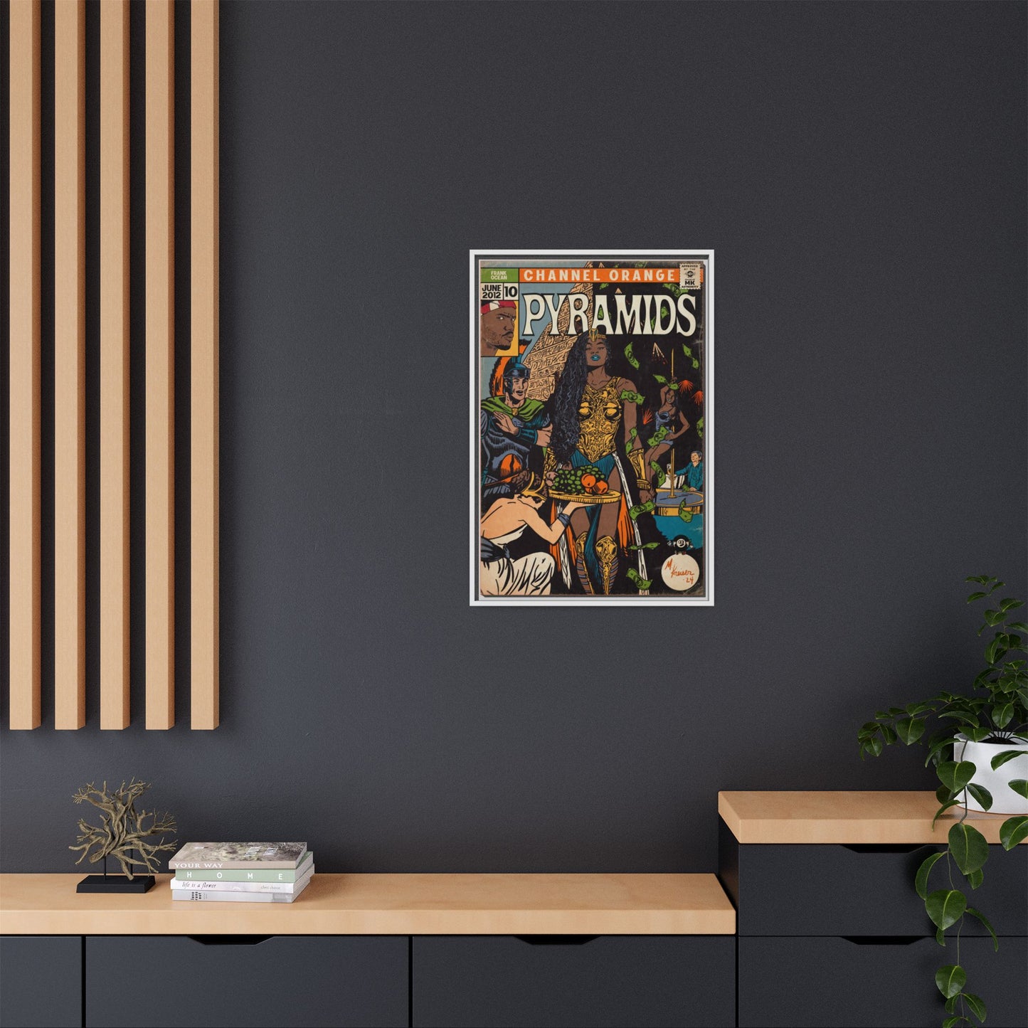 Frank Ocean - Pyramids - Gallery Canvas Wraps, Vertical Frame