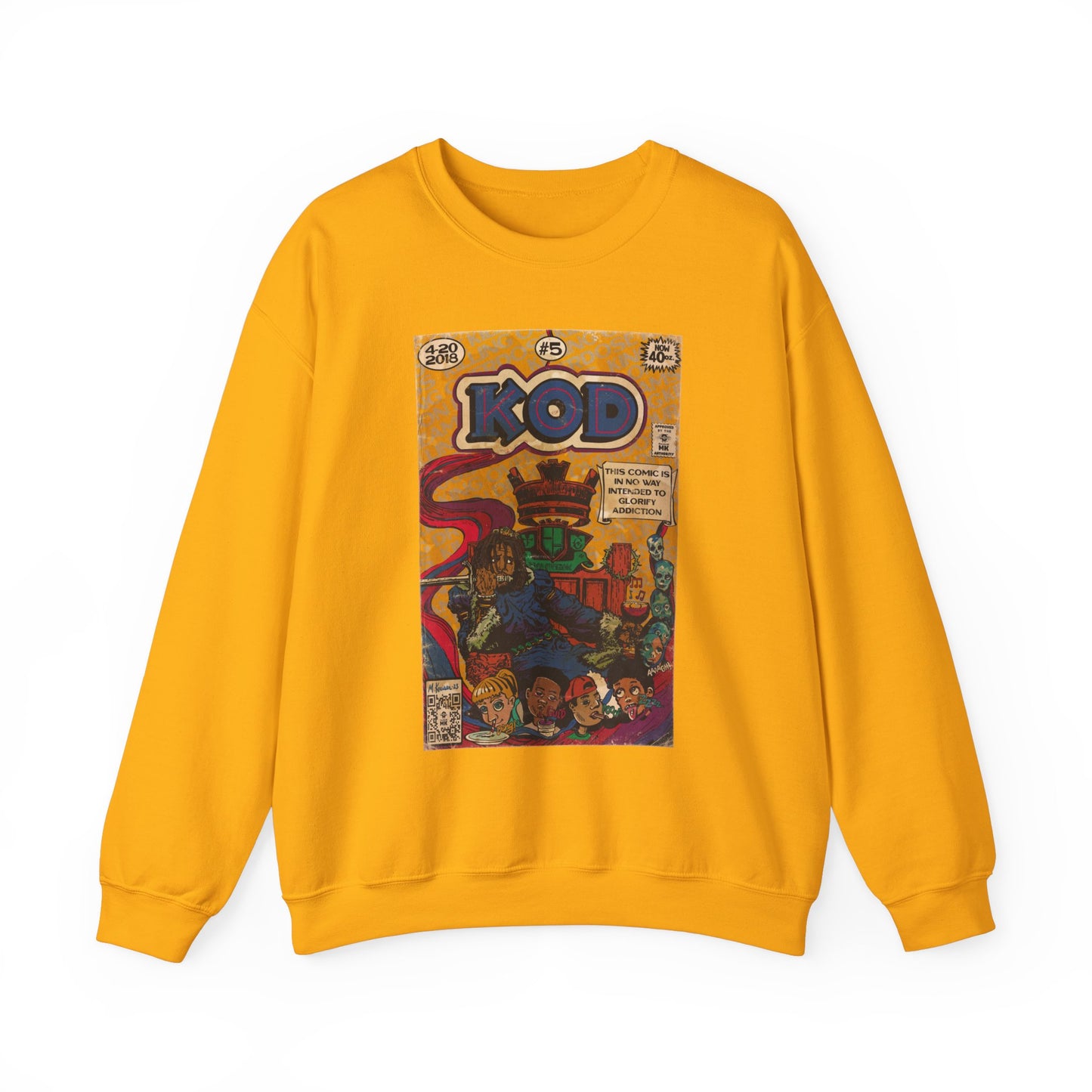 J.Cole - KOD - Unisex Heavy Blend™ Crewneck Sweatshirt