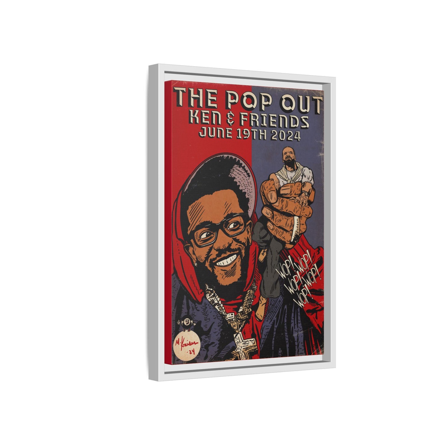 Kendrick Lamar - The Pop Out - Gallery Canvas Wraps, Vertical Frame