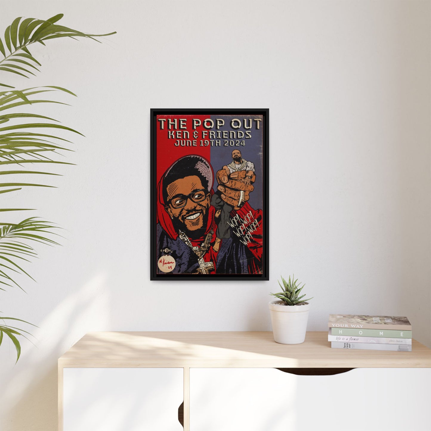 Kendrick Lamar - The Pop Out - Gallery Canvas Wraps, Vertical Frame
