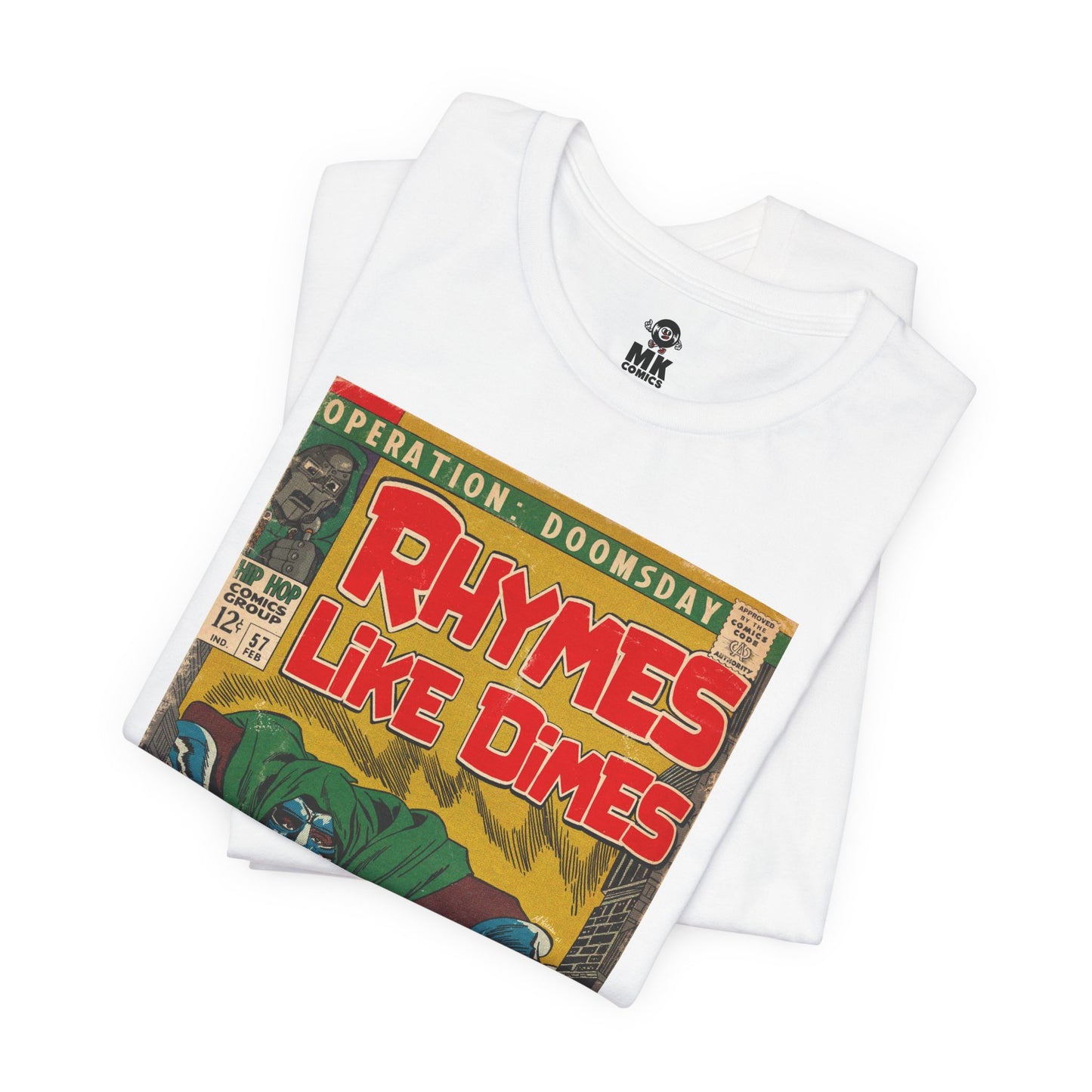 MF DOOM - Rhymes Like Dimes - Unisex Jersey Short Sleeve Tee