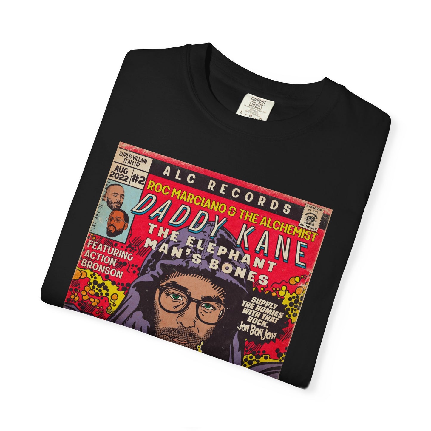Roc Marciano, Alchemist, Action Bronson - Daddy Kane - Unisex Comfort Colors T-shirt