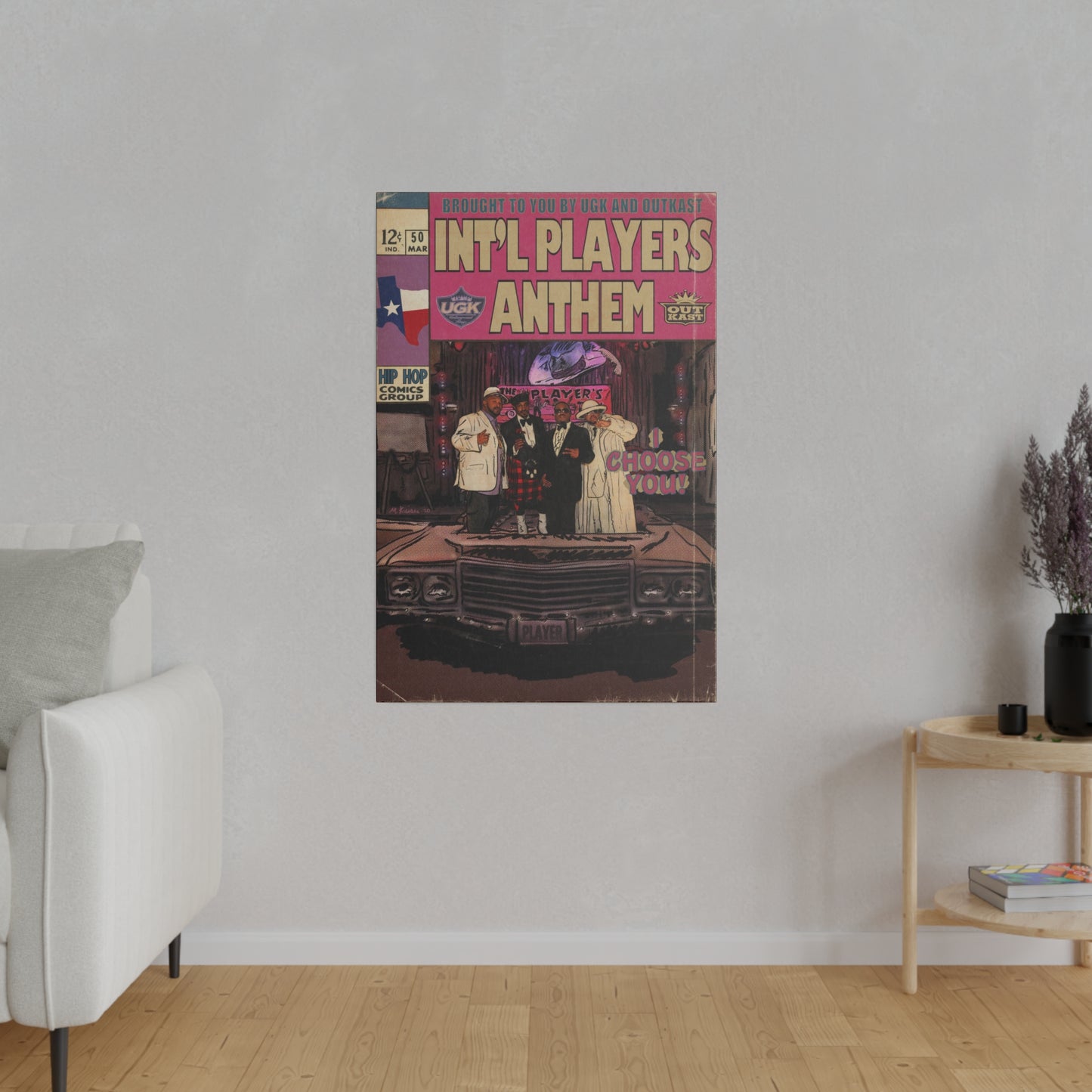 UGK & Outkast - Int’l Players Anthem (I Choose You) - Matte Canvas, Stretched, 0.75"