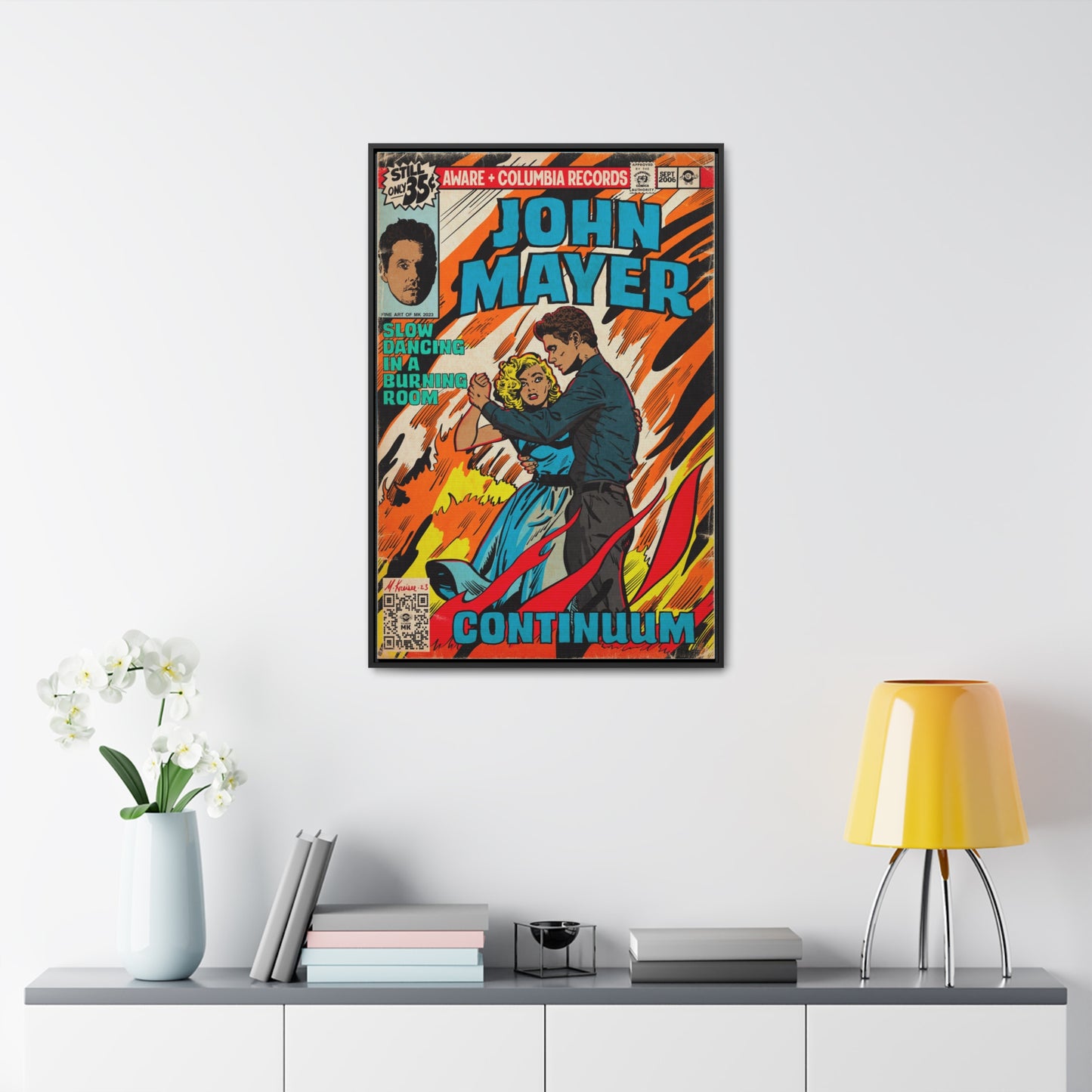John Mayer - Slow Dancing in a Burning Room - Gallery Canvas Wraps, Vertical Frame