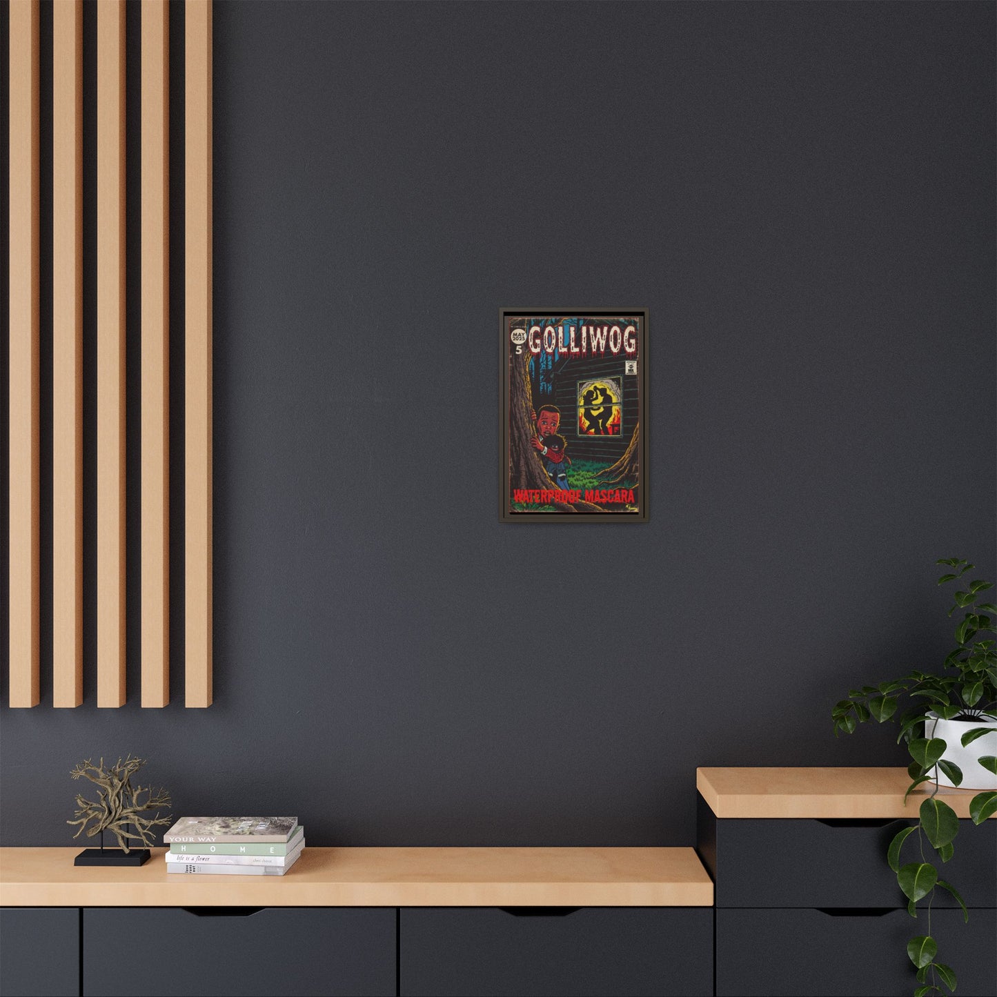 Waterproof Mascara - Golliwog - Matte Canvas, Framed (Multi-color)
