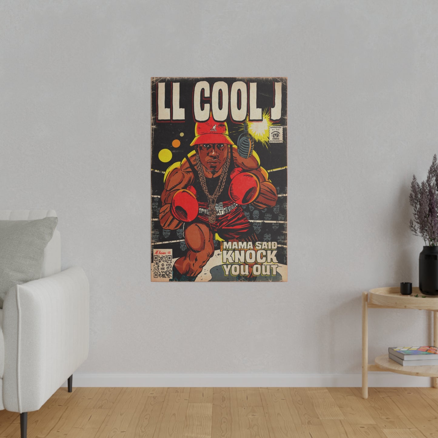 LL Cool J - Mama Said Knock You Out - Matte Canvas, Stretched, 0.75"