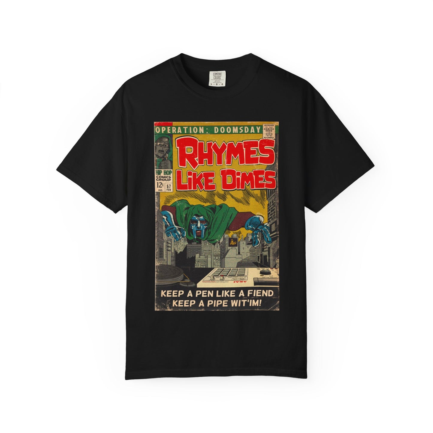 MF DOOM - Rhymes Like Dimes - Unisex Comfort Colors T-shirt
