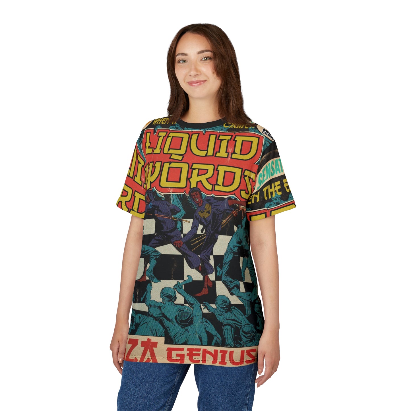 Liquid Swords - Unisex Cut & Sew Tee (AOP)