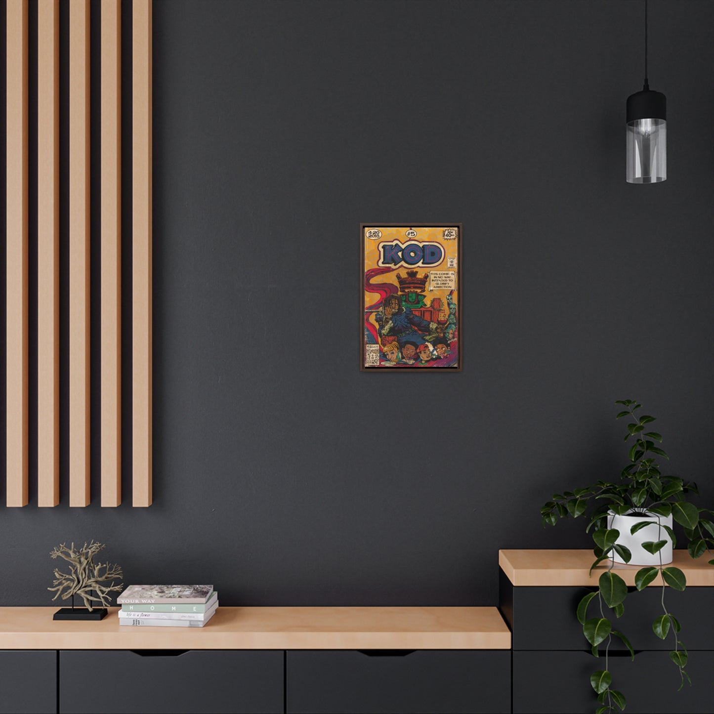 J.Cole - KOD - Gallery Canvas Wraps, Vertical Frame