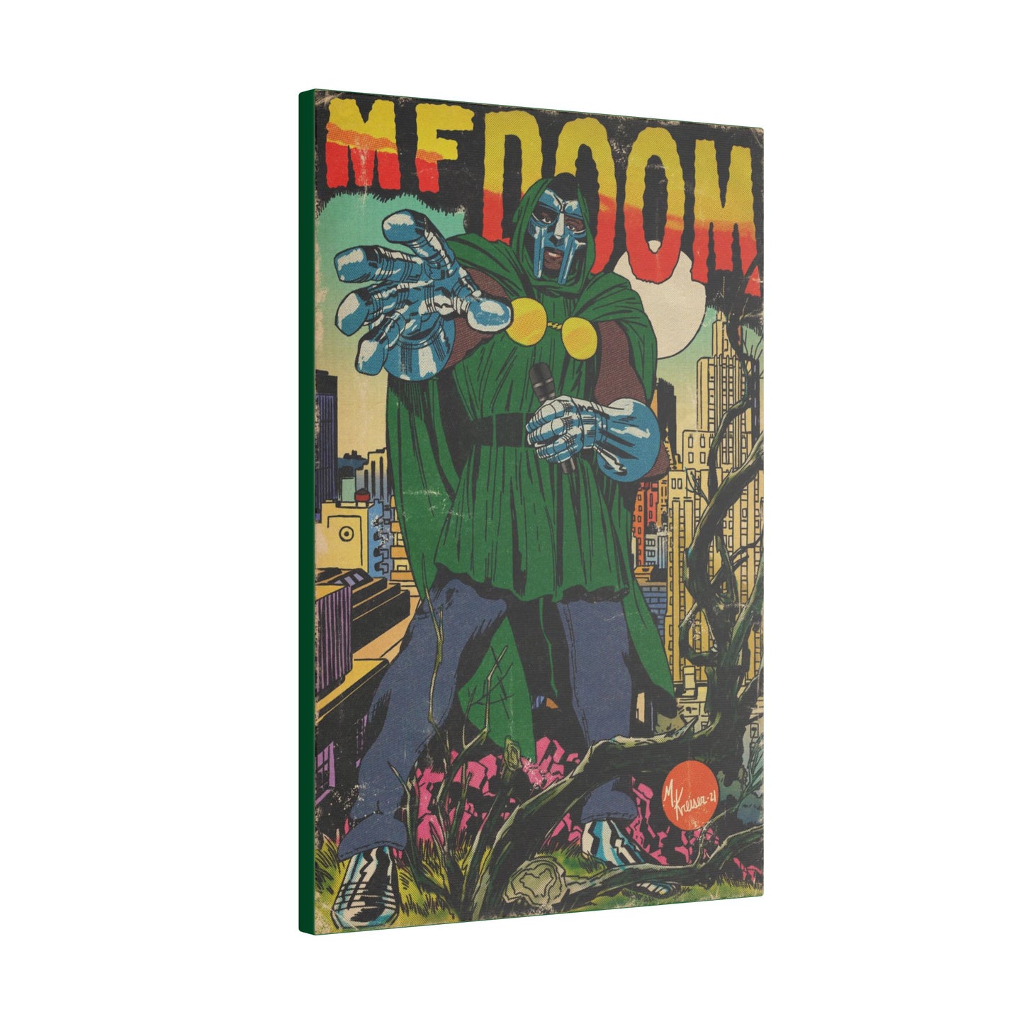 MF DOOM - Hip Hop Comics - Matte Canvas, Stretched