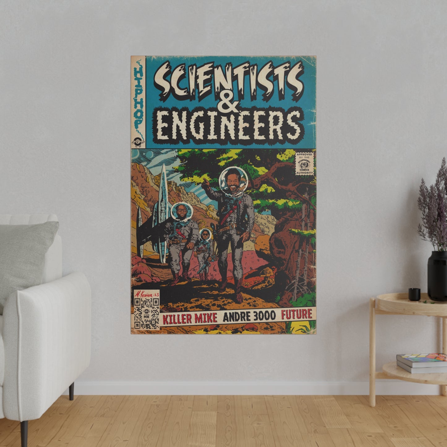 Killer Mike - Scientists & Engineers - Andre 3000 - Future - Matte Canvas, Stretched, 0.75"