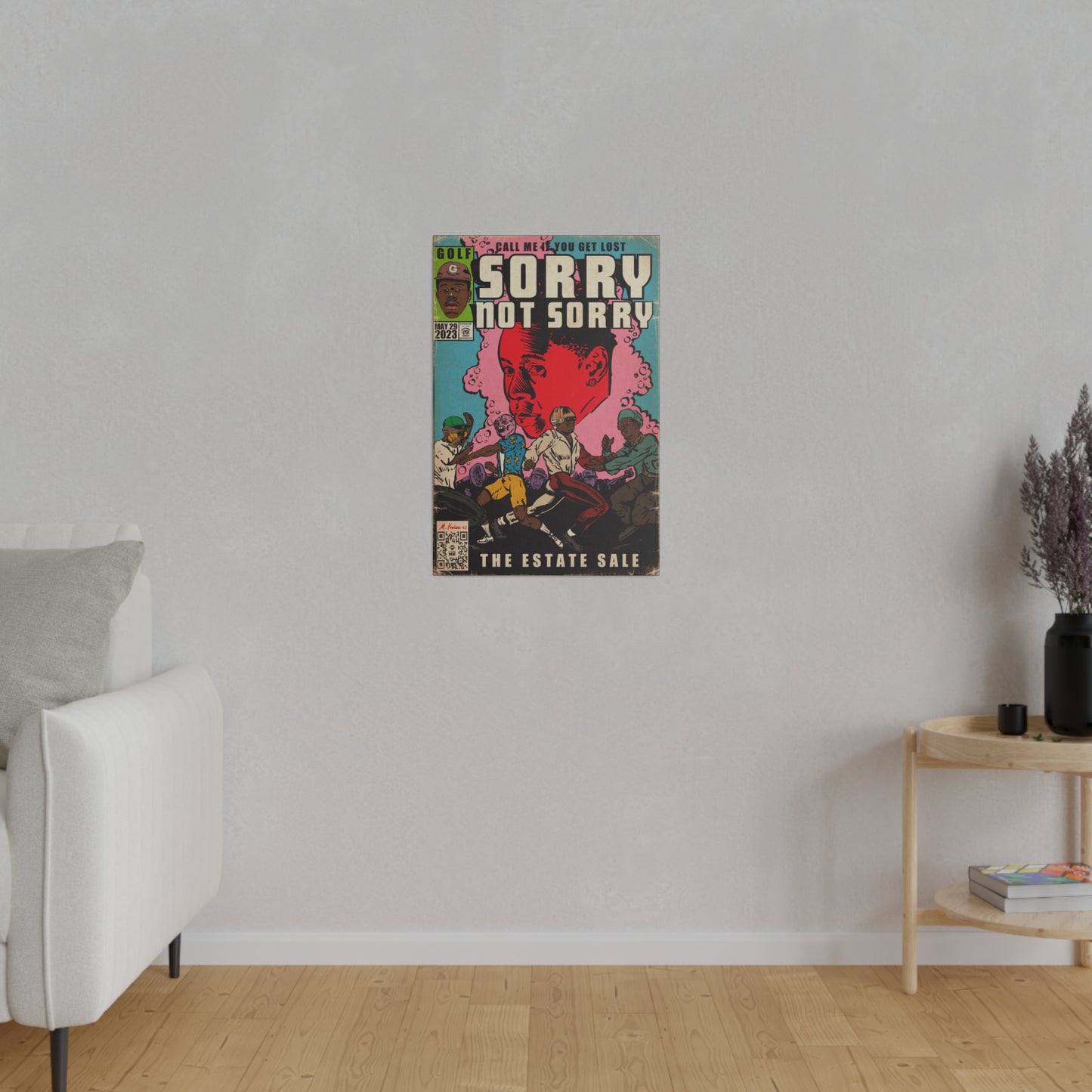 Tyler, The Creator - Sorry Not Sorry - Matte Canvas, Stretched, 0.75"