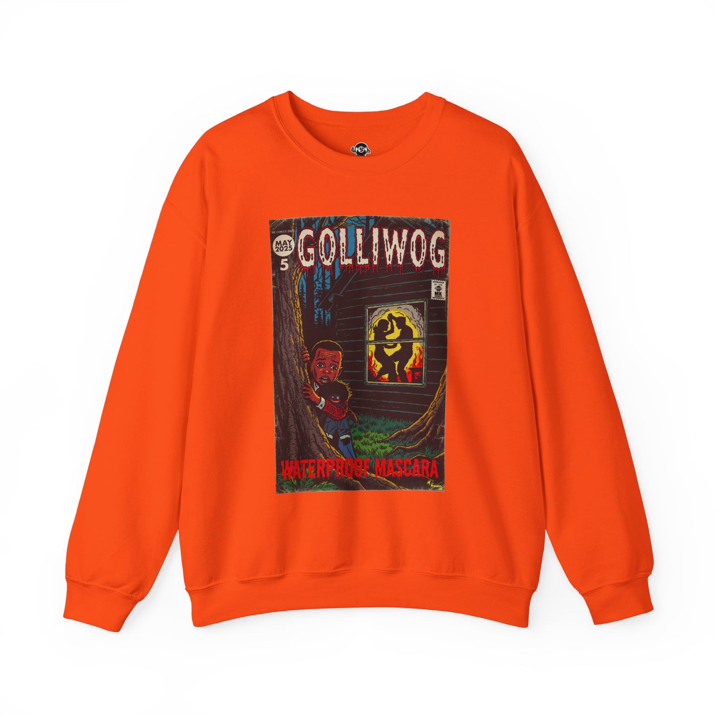 Waterproof Mascara - Golliwog - Unisex Heavy Blend™ Crewneck Sweatshirt