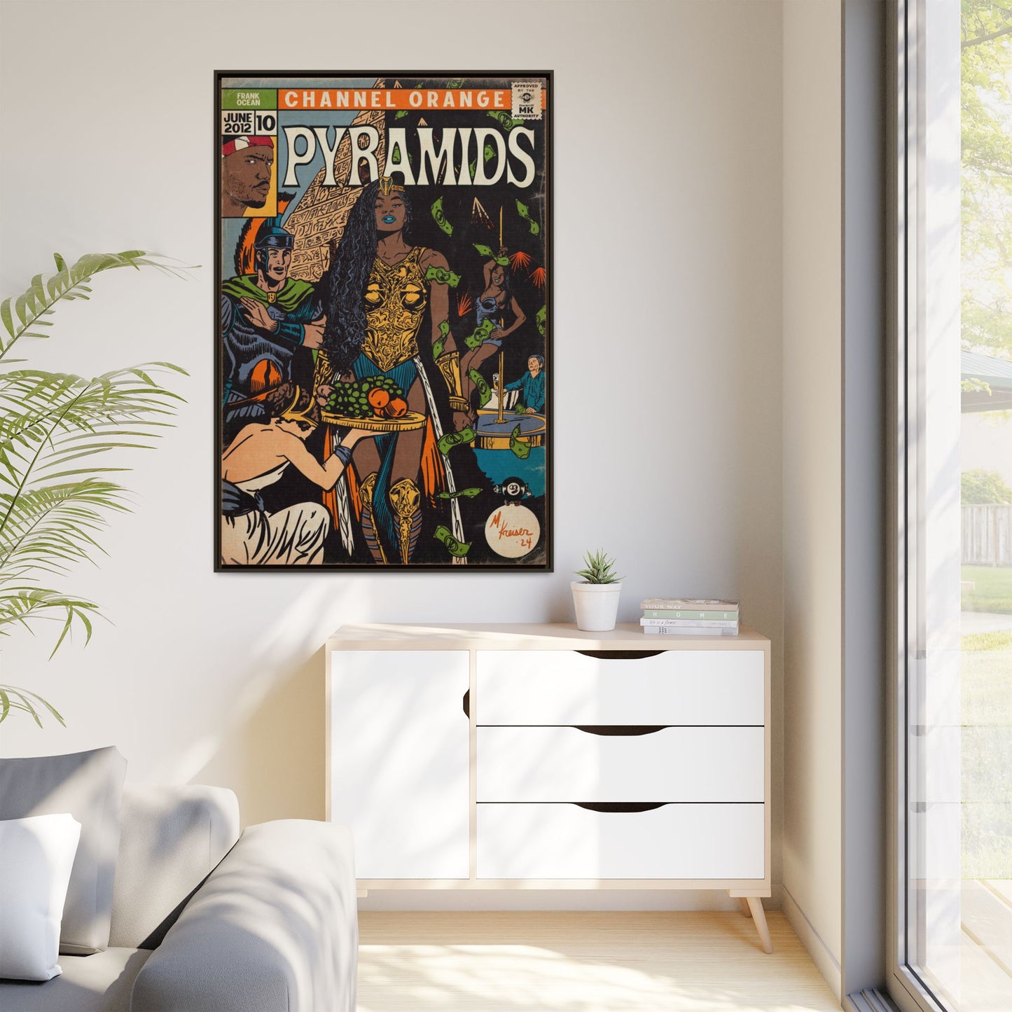 Frank Ocean - Pyramids - Gallery Canvas Wraps, Vertical Frame