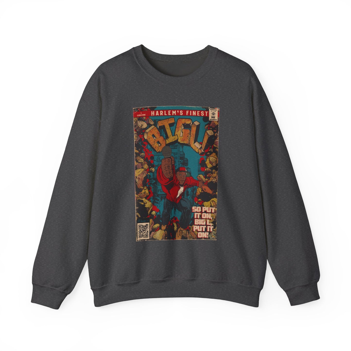 Big L - Put it on - Unisex Heavy Blend™ Crewneck Sweatshirt