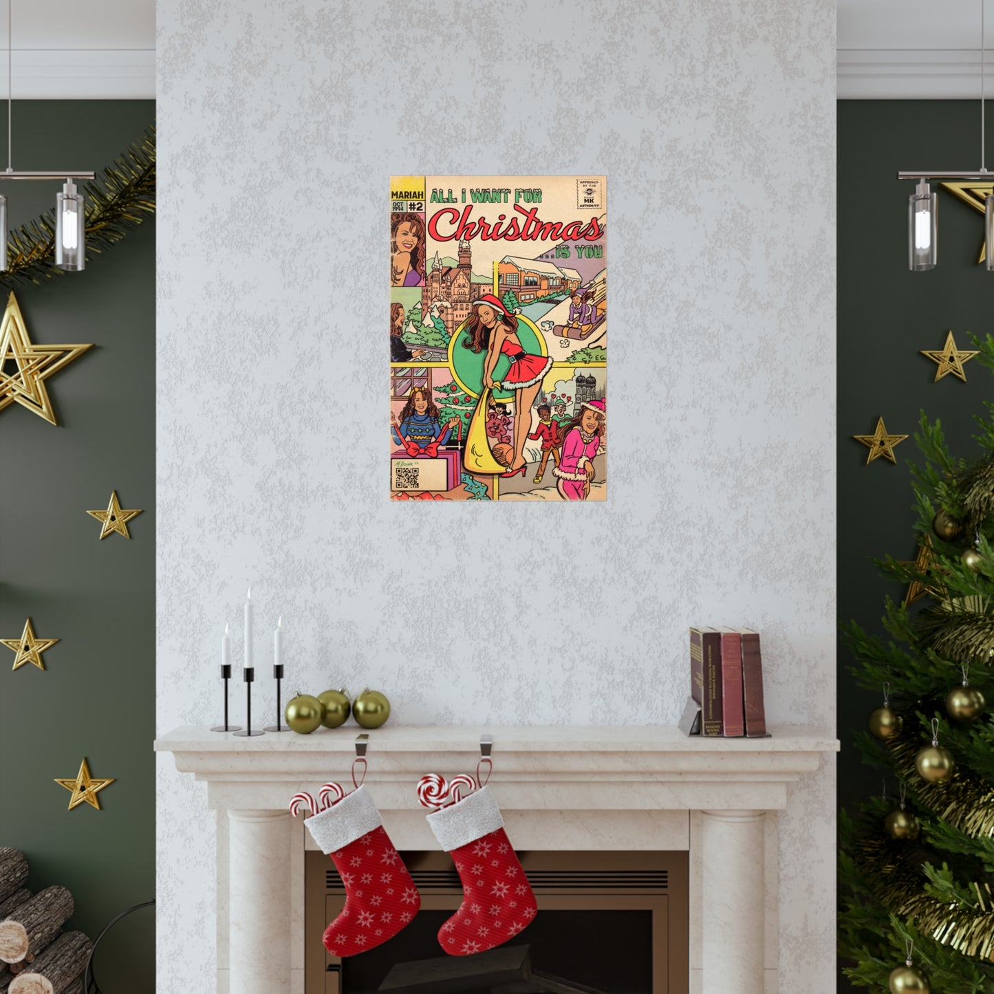Mariah Carey - All I Want For Christmas.. - Vertical Matte Poster
