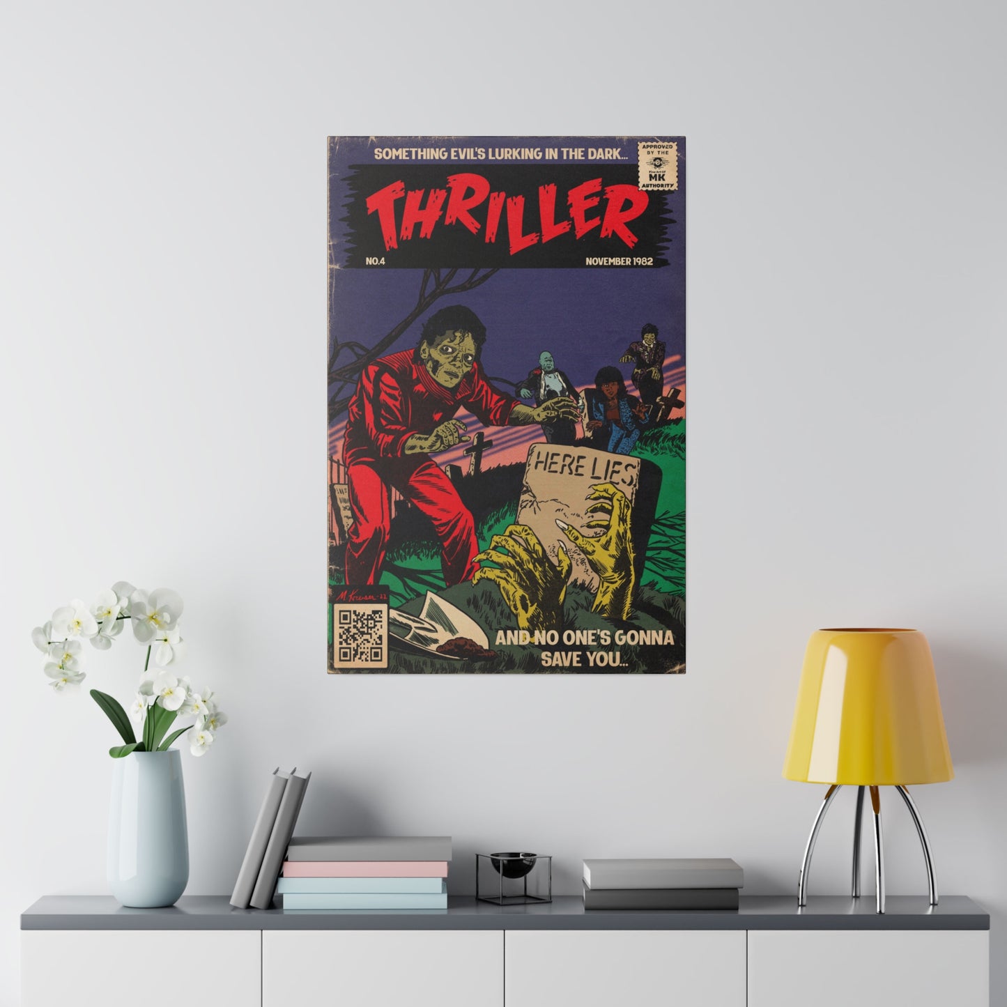 Michael Jackson - Thriller - Matte Canvas, Stretched, 0.75"