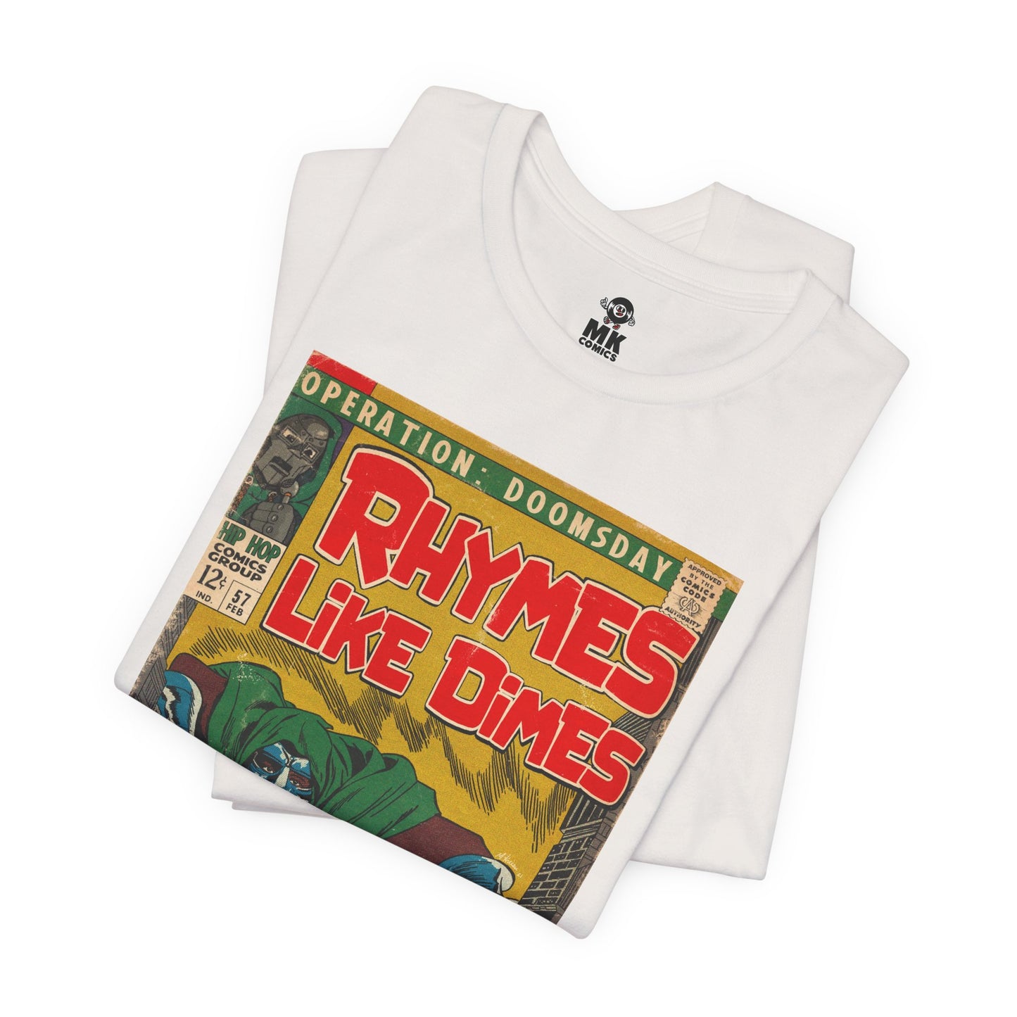 MF DOOM - Rhymes Like Dimes - Unisex Jersey Short Sleeve Tee