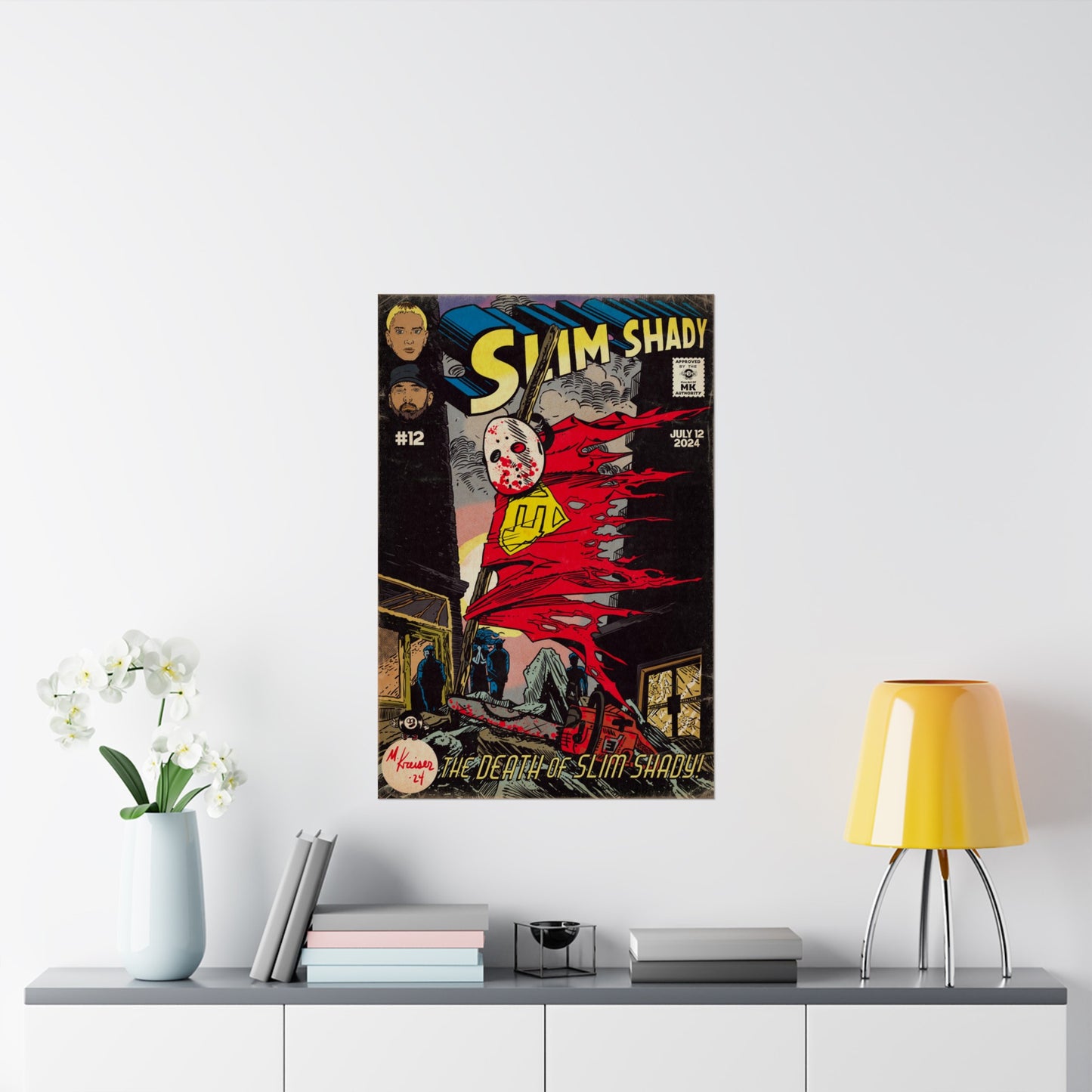 Death of Slim Shady - Matte Vertical Poster